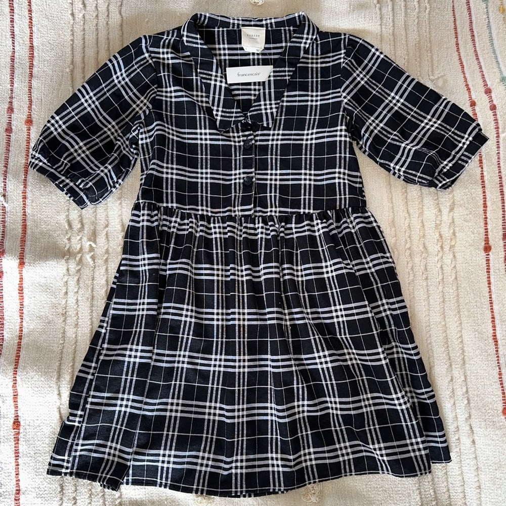 Francesca’s Collections - Harper Heritage black and white checker dress